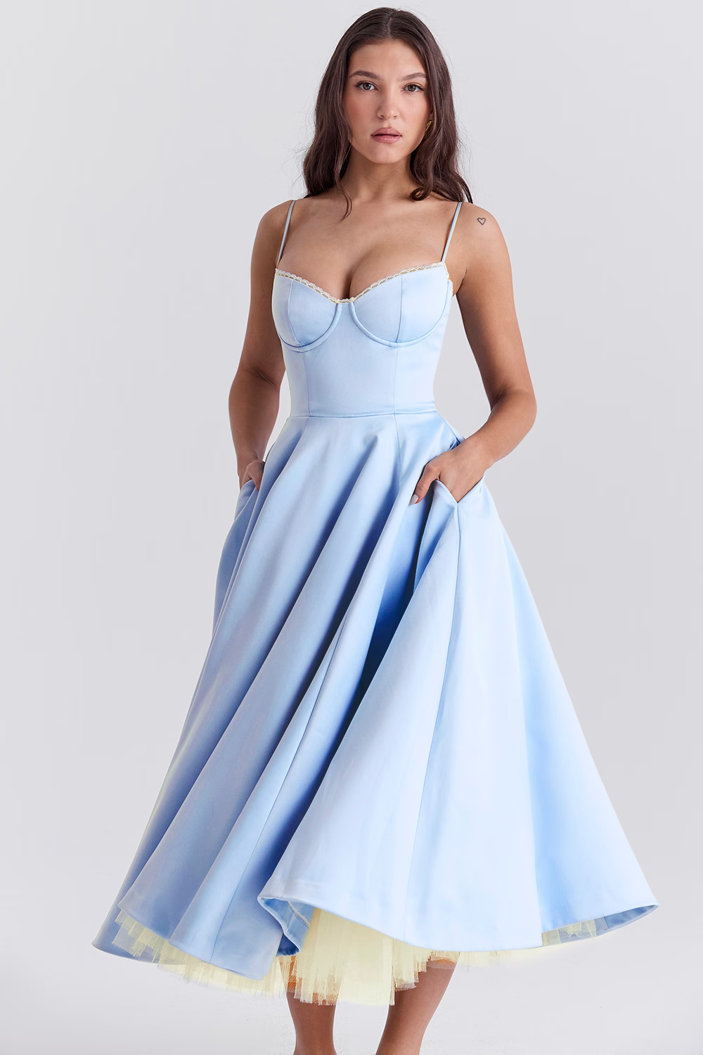 Elegant Vintage Midi Dress