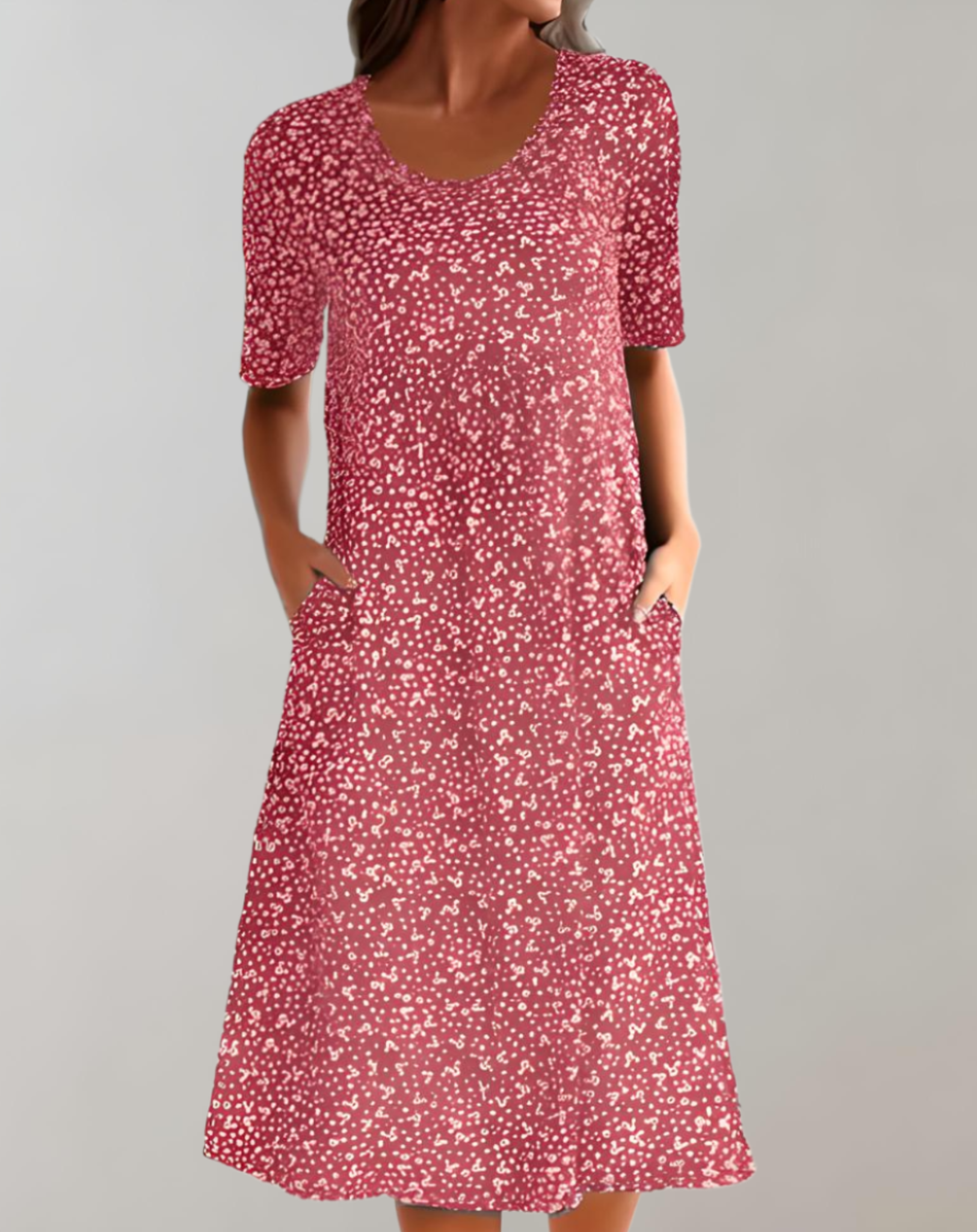 Chic Women's Lightweight Summer V-Neck Dress for Effortless Style