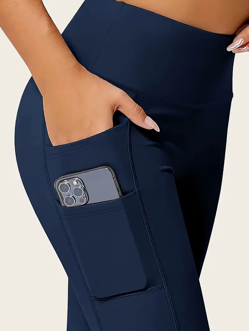 Super Stretchy Seamless High-Waist Leggings with Pockets