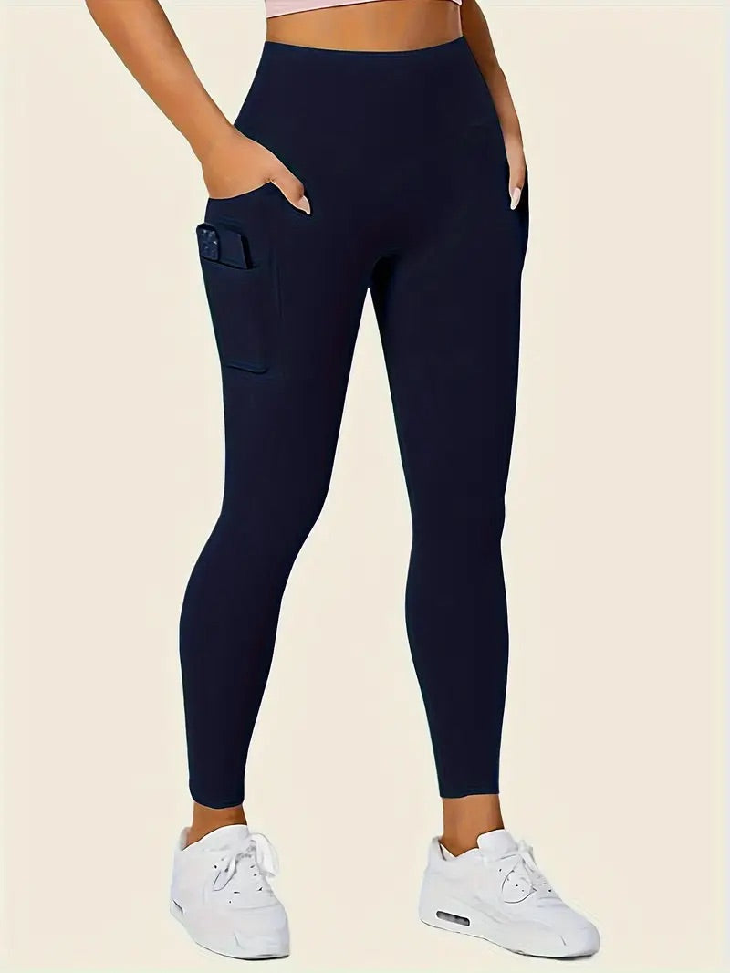 Super Stretchy Seamless High-Waist Leggings with Pockets