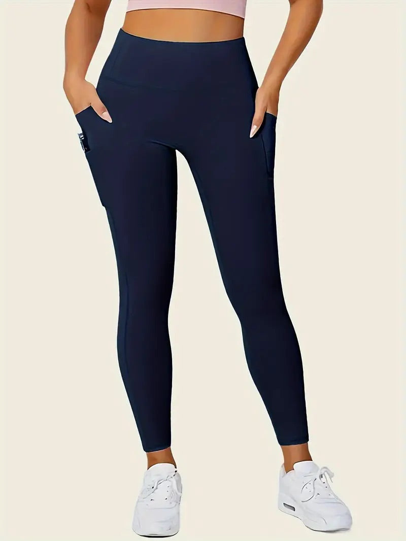 Super Stretchy Seamless High-Waist Leggings with Pockets