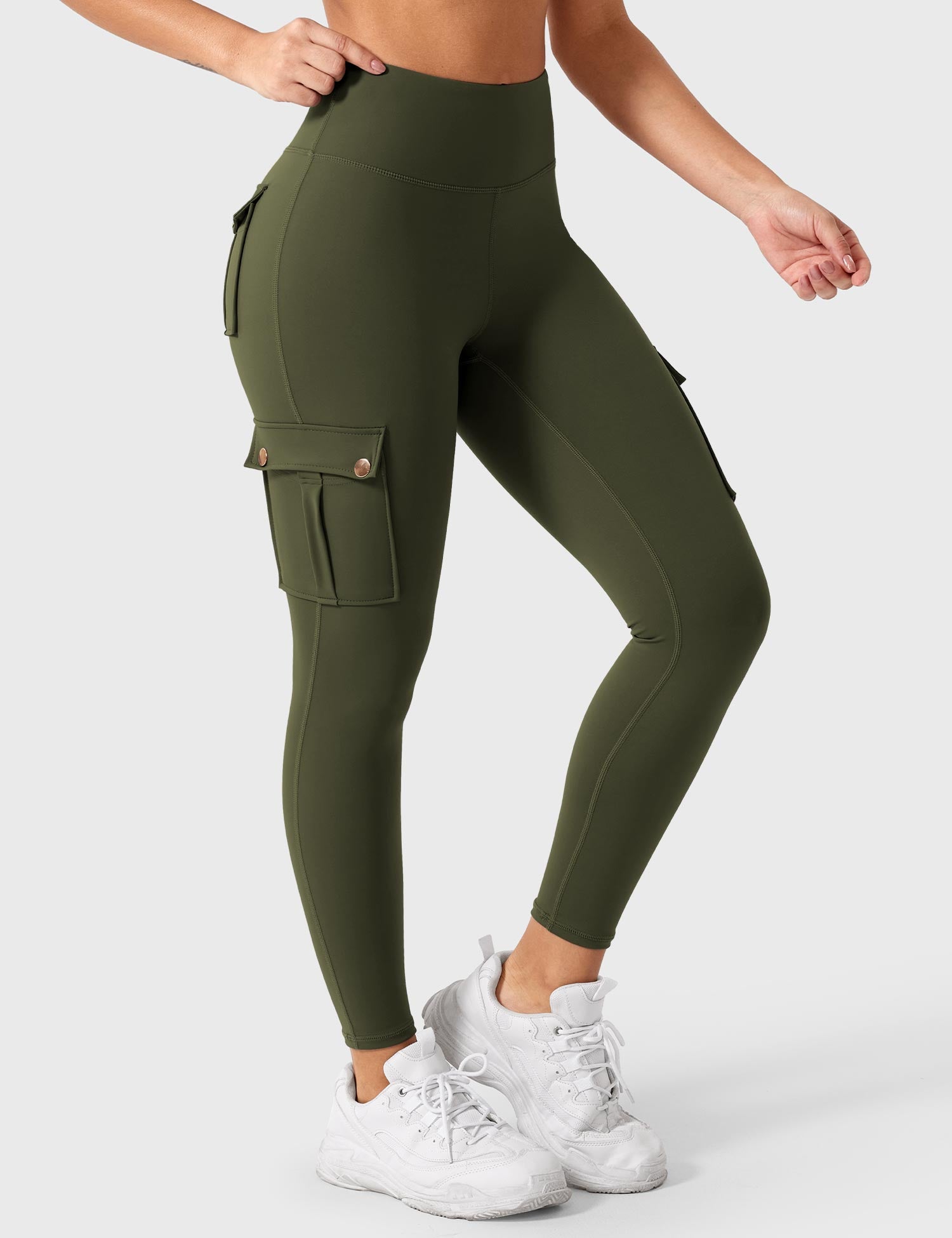 CARGO FLEX - High-Waisted Compression Workout Leggings with Pockets