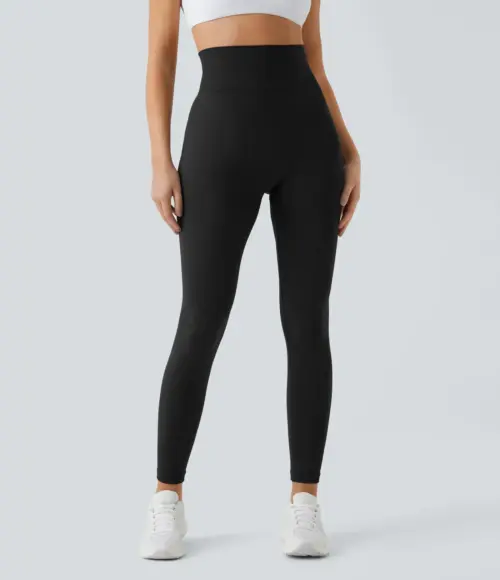 Seamless Flow High Waisted Ruched Plain Leggings