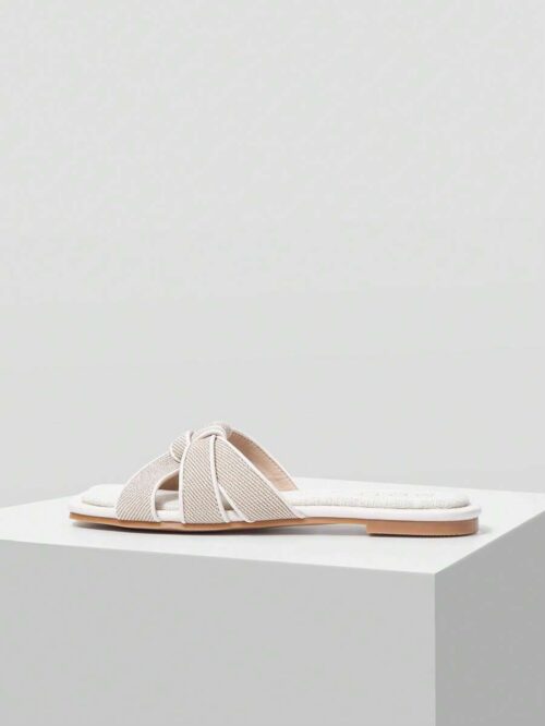 Women’s Square Toe Flat Sandals – Minimalist Summer Shoes for Vacation, School & Everyday Wear