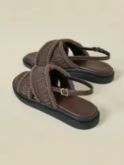 Boho Retro Style Open Toe Buckle Strap Casual Beach Sandals - Image 5