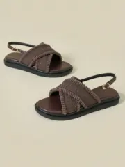 Boho Retro Style Open Toe Buckle Strap Casual Beach Sandals