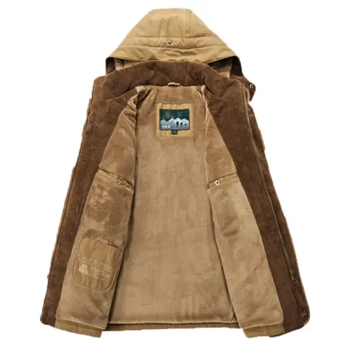 Men's Winter Jacket Waterproof | Ski Snow Jacket Warm Fleece Coat - Image 2