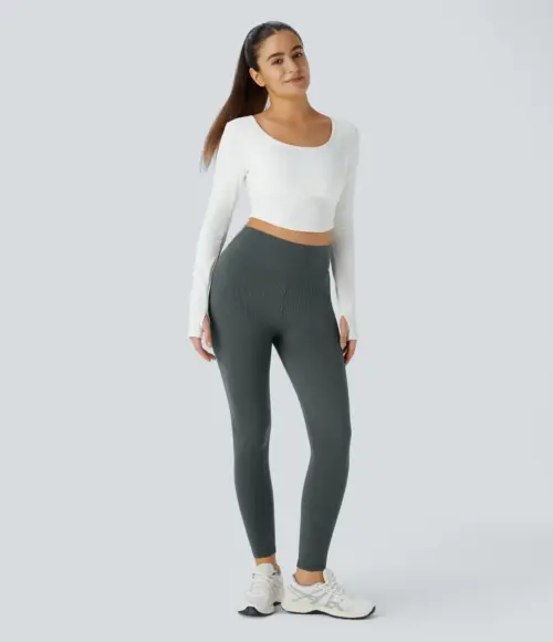 Amplify Seamless Leggings – Scrunch Butt-Lifting Design with Thigh Contouring - Image 2