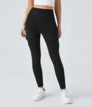 CARGO FLEX High-Waisted Compression Workout Leggings with Pockets - Image 3