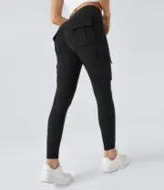 CARGO FLEX High-Waisted Compression Workout Leggings with Pockets