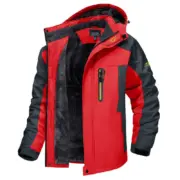 Men's Water-Resistant Winter Ski Jacket - Warm Fleece Parka with Multi-Pockets - Image 3