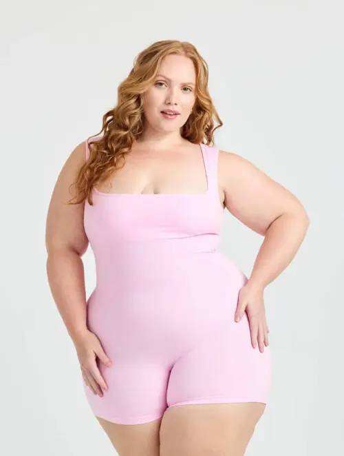 Square Neck Shapewear Jumpsuit - Image 4