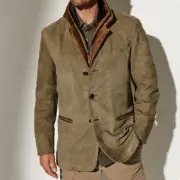 Men's Autumn Vintage Buckskin Jacket - Image 3