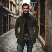 Men's Vintage Corduroy Stand Collar Single Breasted Slim Short Coat - Image 2