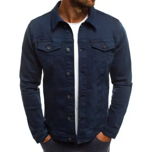 Men's Vintage Casual Workwear Field Jacket - Image 4