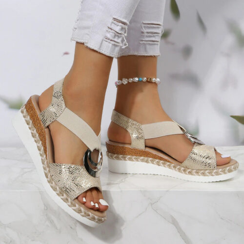 Elara - Comfortable and Lightweight Wedge Sandals - Image 2