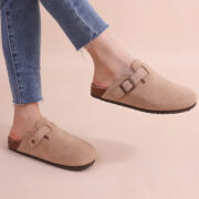 Women's Orthopedic Suede Cork Slippers - Image 6