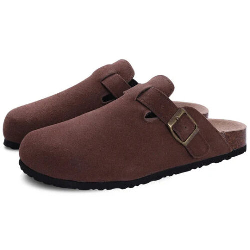 Women's Orthopedic Suede Cork Slippers - Image 4