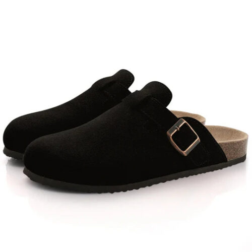 Women's Orthopedic Suede Cork Slippers - Image 5