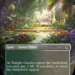 Temple Garden (Borderless) - Ravnica: Clue Edition (CLU)