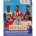 2024-25 Topps Chrome Merlin UEFA Club Competitions Soccer 7-Pack Blaster Box