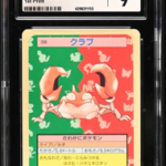 Krabby 098 Topsun 1st Print Blue Back - 1997 Pokemon - CGC 9