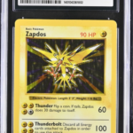 Zapdos - 16/102 - Base Set (Shadowless) - 1999 Pokemon - CGC 5.5