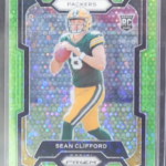 2023 Panini Prizm Football - Sean Clifford 338 - No Huddle Green /5