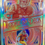 2022 Panini Donruss Elite - Drake London - Blue Rookie On Deck Insert 7/10