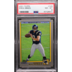 2001 Topps Football - Drew Brees 328 - Rookie Card - PSA 8