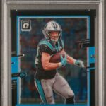 2020 Panini Donruss Optic - Christian McCaffrey 17 - Black Pandora /25 - PSA 8
