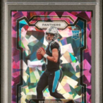 2023 Panini Prizm Football - Bryce Young 311 - Purple Ice /225 - PSA 9